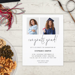 Papier Budget 2 Félicitations photo Grad 2024 Invitation 