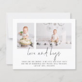 Papier Budget 2 Photo 1er anniversaire Amour et câlins Me (Devant)