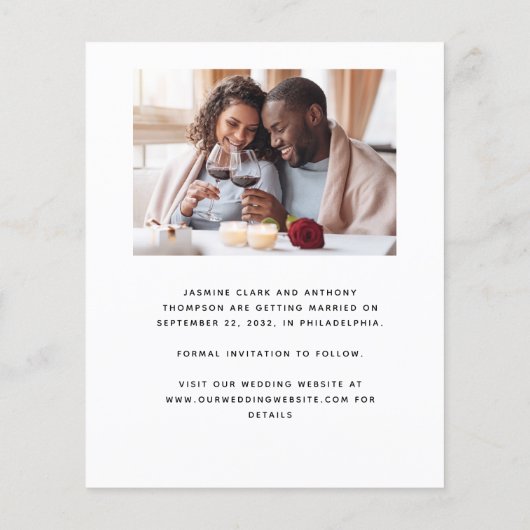 Papier Budget 2-Photo Arche Boho noir blanc Enregistrer l (Dos)