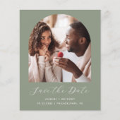 Papier Budget 2-Photo Boho Arch Sage Green Enregistrer la (Devant)