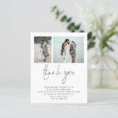 Papier Budget 2 Photo Code QR Mariage Merci (Debout devant)