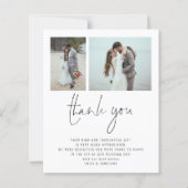 Papier Budget 2 Photo Code QR Mariage Merci (Devant)