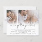 Papier Budget 2 Photo Code QR Mariage Prend le Nœud (Devant)