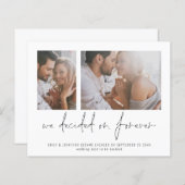 Papier Budget 2 Photo Décidée Pour Chaque Fiançailles Ann (Devant / Derrière)