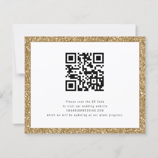 Papier Budget 2 Photo Gold Parties scintillant Mariage En (Dos)