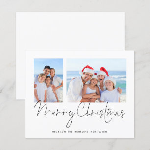 Papier Budget 2 Photo Script Joyeux Noël Floride