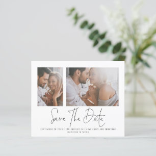 Papier Budget 2 Photo Script Mariage Économisez la Date
