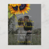 Papier Budget 2 photos automne faire-part de mariage tour (Devant)