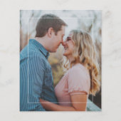 Papier Budget 2 photos faire-part de mariage de superposi (Dos)