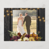 Papier Budget 2 photos rustique mariage en bois de chute  (Dos)