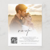 Papier Budget 2 Photos superposer le Faire-part de mariag (Dos)