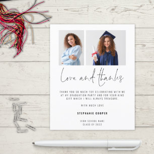 Papier Budget 2 Script photo 2024 Merci de graduation