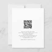 Papier Budget 2 Script photo Code QR Faire-part de mariag (Dos)