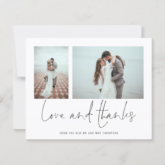 Papier Budget 2 Script Photo Mariage Amour Et Merci (Devant)