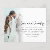 Papier Budget 2 Script photo Mariage amour Merci (Devant)