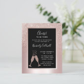 Papier Budget 30e anniversaire Champagne Invitation de la (Debout devant)