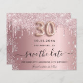 Papier Budget 30e anniversaire parties scintillant de bro (Devant / Derrière)