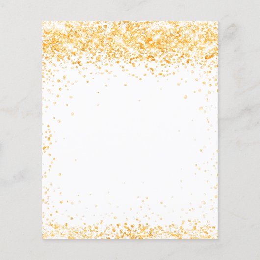 Papier Budget 30e anniversaire parties scintillant en or (Dos)