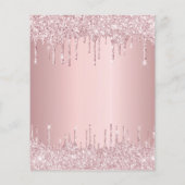 Papier Budget 30e anniversaire rose poussiéreux gouttes d (Dos)