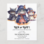 Papier Budget 3 Petites sorcières Trick ou Treat Invitati (Devant)