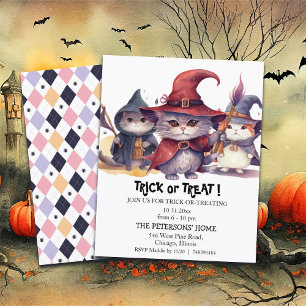 Papier Budget 3 Petites sorcières Trick ou Treat Invitati