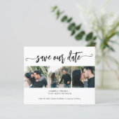 Papier Budget 3 photo collage mariage moderne date de sau (Debout devant)