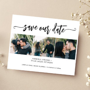 Papier Budget 3 photo collage mariage moderne date de sau