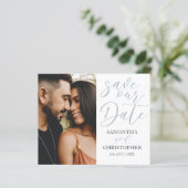 Papier Budget 3 Photo Enregistrer notre date Mariage Fair (Debout devant)