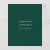Papier Budget 3-Photos Emerald Green Gold Enregistrer la (Dos)