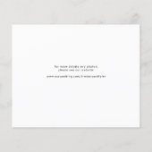 Papier Budget 3 photos mariage moderne enregistrer la dat (Dos)