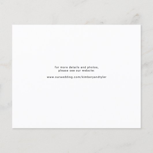 Papier Budget 3 photos mariage moderne enregistrer la dat (Dos)