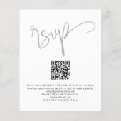 Papier BUDGET 3 Photos Rejoignez-nous Script Wedding Invi (Dos)