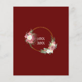 Papier Budget 40e anniversaire du Mariage Ruby Roses (Dos)