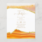 Papier Budget 40e anniversaire Parties scintillant Agate (Devant)
