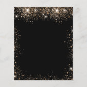 Papier Budget 40e anniversaire parties scintillant en or  (Dos)