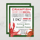 Papier BUDGET 4 Fiançailles photo Invitation de la fête d (Devant / Derrière)