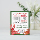 Papier BUDGET 4 Fiançailles photo Invitation de la fête d (Debout devant)