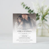 Papier Budget 4 Photos superposer le code QR Mariage bohè (Debout devant)