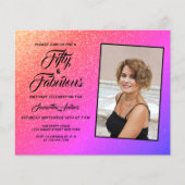 Papier Budget 50 et fabuleuse Parties scintillant rose (Devant)