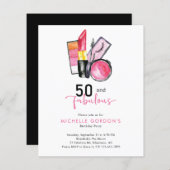 Papier Budget 50 & Fabuleux 50e Anniversaire Cosmétique r (Devant / Derrière)
