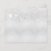 Papier Budget 50e anniversaire argent parties scintillant (Dos)