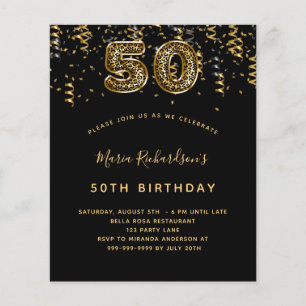 Papier Budget 50e anniversaire de la fête léopard d'or no