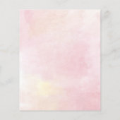 Papier Budget 50e anniversaire fête rose florale Invitati (Dos)