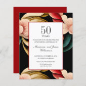 Papier Budget 50e anniversaire FLEURS VINTAGES (Devant / Derrière)