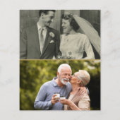 Papier Budget 50e anniversaire Gold 2 Invitation photo (Dos)