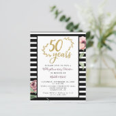 Papier Budget 50e anniversaire Mariage Parties scintillan (Debout devant)