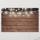 Papier Budget 50e anniversaire Rustic Photo Invitation (Dos)