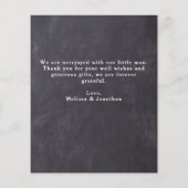 Papier Budget 5 Photo Collage Nouveau Merci de naissance (Dos)