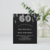 Papier Budget 60e anniversaire de la fête léopard noir ar (Debout devant)