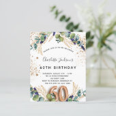 Papier Budget 60e anniversaire eucalyptus parties scintil (Debout devant)